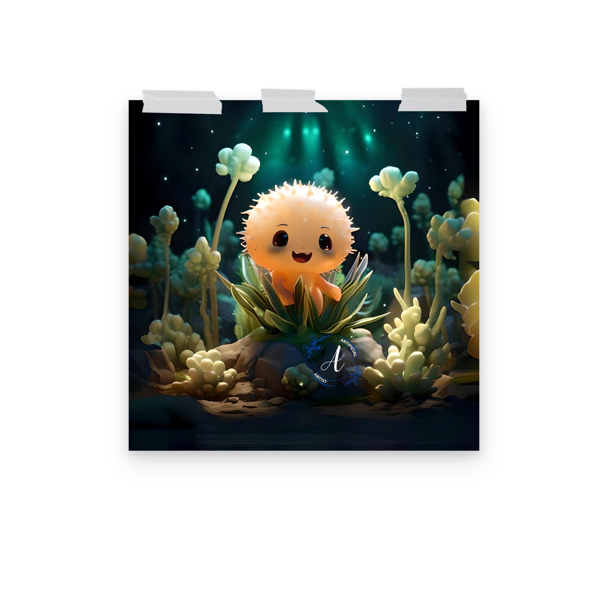 Starry Cactus - Poster