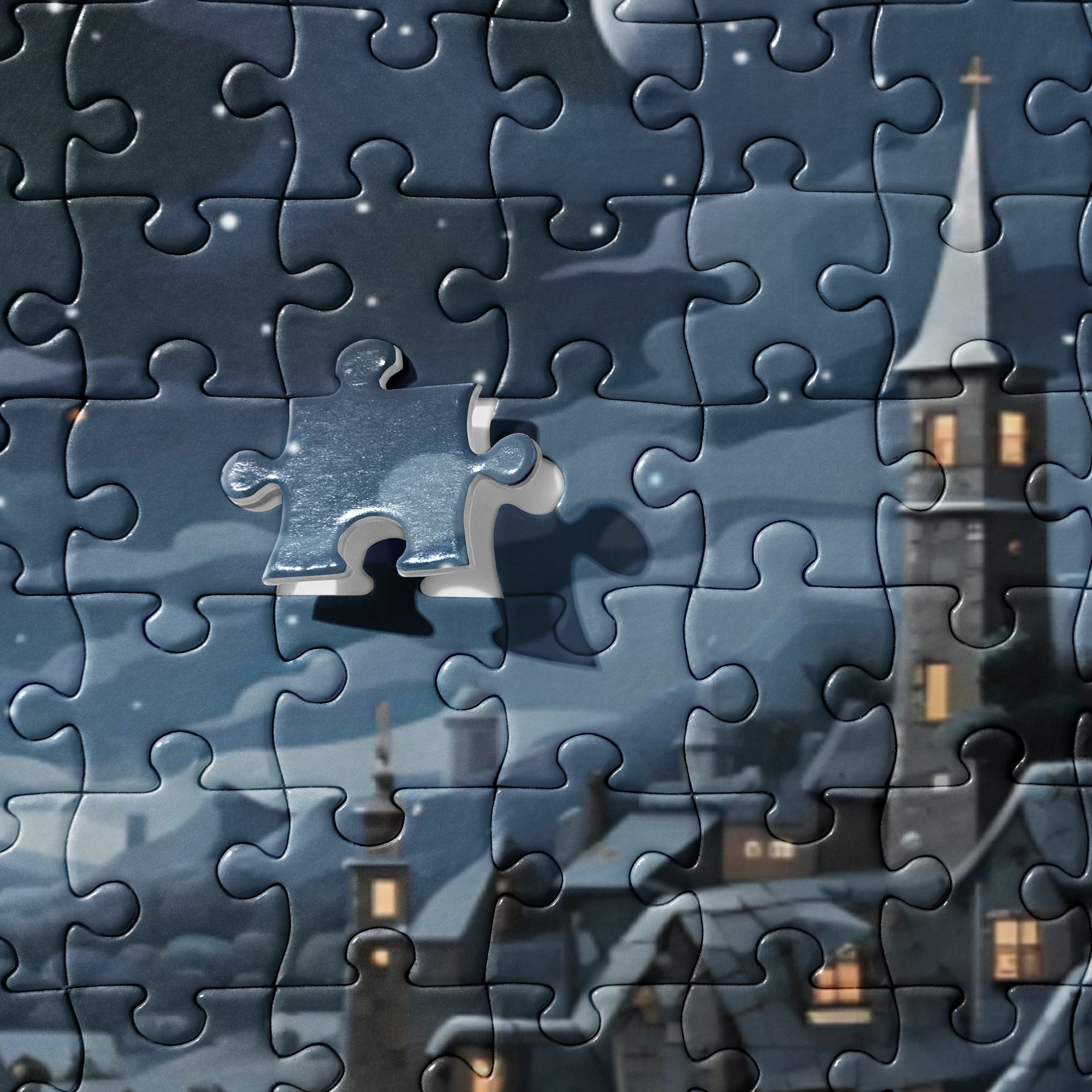 Moonlit Town - Jigsaw Puzzle
