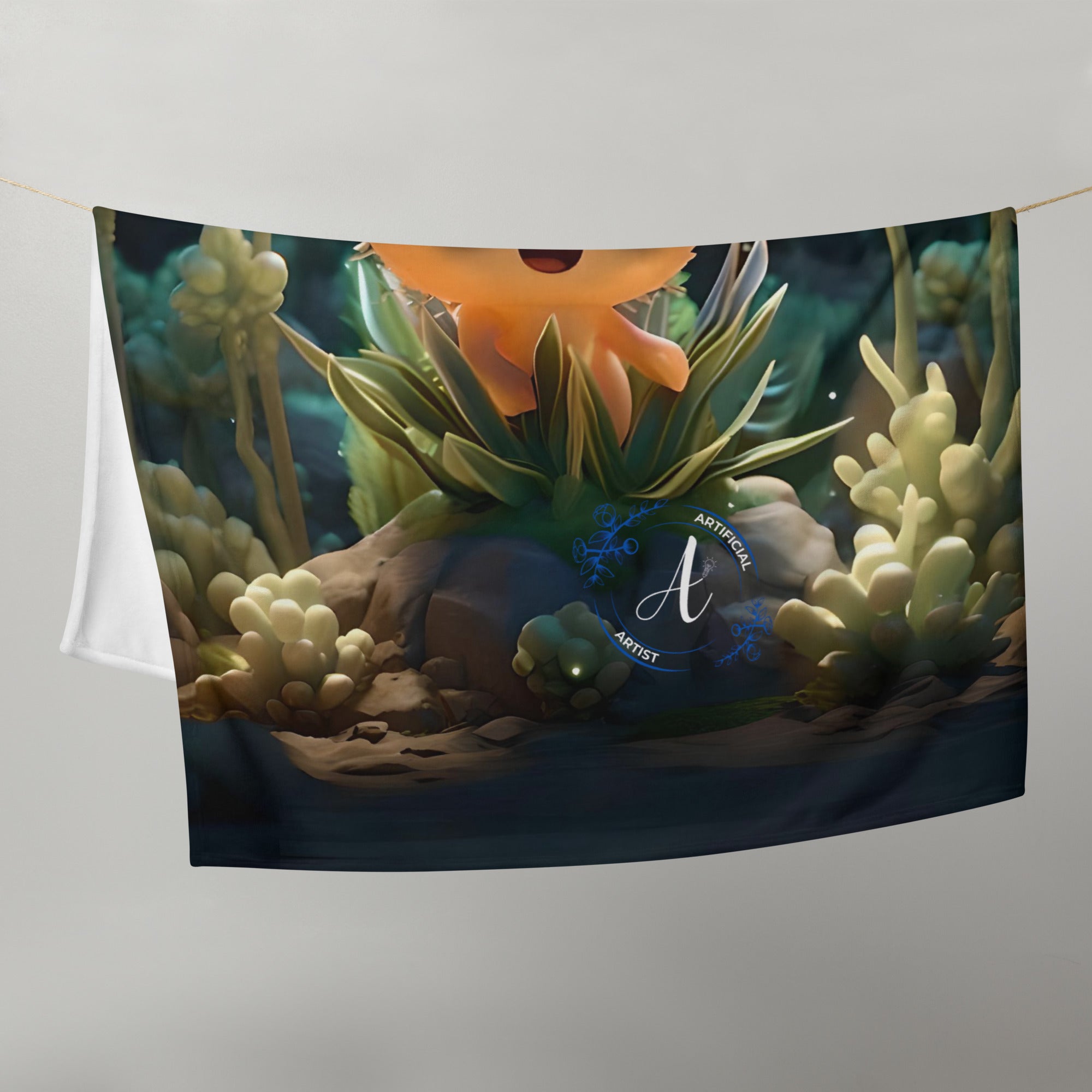 Starry Cactus - Throw Blanket (extra soft)